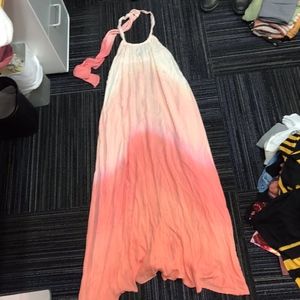 Anthropologie Silk Halter Dress